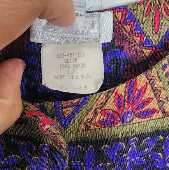 70's Puff Bishop Sleeve CottageCore Sweater Top Size 12 - Picture 7 of 7